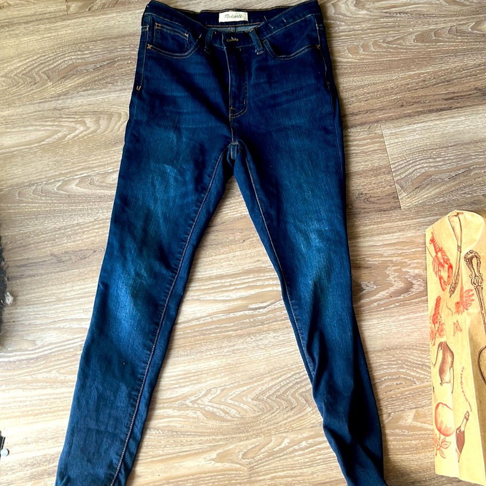 Madewell feel wash skinny jeans worn once size 28 mid rise